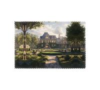 WZYWHJ Beautiful Manor Pattern Placemats for Dining Table Set of 6 Table mat 12x18 in for Party Kitchen Dining Decoration Washable Easy to Clean