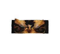 WZYWHJ Beautiful Phoenix Printed baby bow headbands and elastic soft hair accessories for newborns and girls