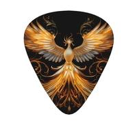 Wzywhj Beautiful Phoenix Printed Guitar Picks 12 Piece, Easy Grip Uke Picks Hold In One'S Hands, Ukulele, Acoustic Or Electric Electric Guitar