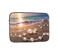 WZYWHJ Beautiful sea Pearls Printing Shockproof Portable Laptop Sleeve Case 10 inch for Men and Women Business Travel, School, Office Daily Use