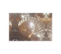 WZYWHJ Beautiful Shells Pattern Placemats for Dining Table Set of 6 Table mat 12x18 in for Party Kitchen Dining Decoration Washable Easy to Clean