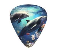 Wzywhj Beautiful Whale Printed Guitar Picks 12 Piece, Easy Grip Uke Picks Hold In One'S Hands, Ukulele, Acoustic Or Electric Electric Guitar