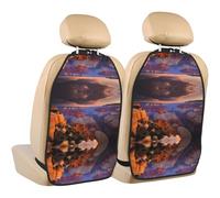 WZYWHJ Beauty Grand Canyon Prints Car seat Anti Kick Storage pad 2 Pieces, Multi-Functional Storage Bag seat Protector After Installation