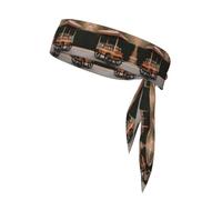WZYWHJ Beer stall on The Street Printing Headbands,Sports Head Tie,Headband for Men and Women,Hair Band for Running Workout Football