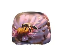 WZYWHJ Bees Collecting Honey Printed Seat Head Pillowcase Car Truck General Motors Parts Protective Cover one Pack
