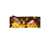 WZYWHJ Bees in Flight Printed baby bow headbands and elastic soft hair accessories for newborns and girls