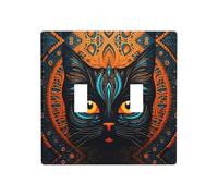 WZYWHJ big-faced cats head Printed Decorative Wall Plate 4.5x4.5 Inches Durable and Stylish for Residential and Commercial Areas