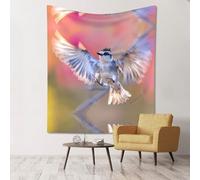 WZYWHJ Bird in flight Printed Wall Decoration Tapestry 60x51in Soft Durable Lightweight for Bedroom and Dorm Room Decor