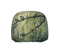 WZYWHJ Birds Chirping on The Willow Tree Picture Seat Head Pillowcase Car Truck General Motors Parts Protective Cover one Pack