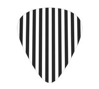 Wzywhj Black And White Stripe Printed Guitar Picks 12 Piece, Easy Grip Uke Picks Hold In One'S Hands, Ukulele, Acoustic Or Electric Electric Guitar