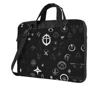 WZYWHJ Black and White Universe Prints Ultra-thin portable single-shoulder laptop bag 14 inch computer accessories soft shockproof for laptops