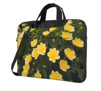 WZYWHJ Blooming Yellow Flower Prints Ultra-thin portable single-shoulder laptop bag 13 inch computer accessories soft shockproof for laptops