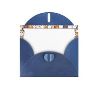 WZYWHJ Blue Holiday Greeting Card 6x4 in with Envelope for Christmas, Birthday, Valentine's Day, Party Invitation Cute Picture Frames Printed