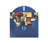 WZYWHJ Blue Holiday Greeting Card for Christmas, Birthday, Anniversary & more Memory Fragments Picture
