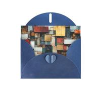 WZYWHJ Blue Holiday Greeting Card for Christmas, Birthday, Anniversary & more Memory Fragments Picture
