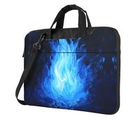 WZYWHJ Blue Spirit Flame Pattern Ultra-thin portable single-shoulder laptop bag 14 inch computer accessories soft shockproof for laptops