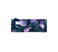 WZYWHJ bluebell pattern Printed baby bow headbands and elastic soft hair accessories for newborns and girls