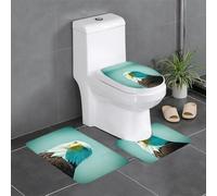WZYWHJ Brave Eagle Printing Bathroom mat Sets of 3 Bathroom Floor Mats,Non-Slip, Durable,Does Easy to Clean Suitable for Bathroom and Toilet