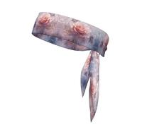 WZYWHJ Bright Roses Printed Headbands,Sports Head Tie,Headband for Men and Women,Hair Band for Running Workout Football