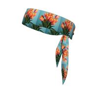 WZYWHJ Bright tulips Pattern Headbands,Sports Head Tie,Headband for Men and Women,Hair Band for Running Workout Football