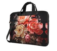 WZYWHJ Brightly colored peonies Picture Ultra-thin portable single-shoulder laptop bag 15.6 inch computer accessories soft shockproof for laptops