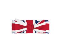 WZYWHJ British flag prints baby bow headbands and elastic soft hair accessories for newborns and girls
