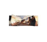 WZYWHJ Brooklyn Bridge Printed baby bow headbands and elastic soft hair accessories for newborns and girls