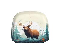 WZYWHJ Brown Bear Illustration Printed Seat Head Pillowcase Car Truck General Motors Parts Protective Cover one Pack