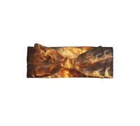 WZYWHJ Burning flame Pattern baby bow headbands and elastic soft hair accessories for newborns and girls