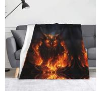 WZYWHJ Burning Owl Printing Blankets Throws - Lightweight Warm Comfortable Soft Durable Home Practical Rest Outdoor