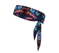 WZYWHJ Butterflies in Dreams Printed Headbands,Sports Head Tie,Headband for Men and Women,Hair Band for Running Workout Football