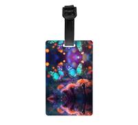 WZYWHJ Butterflies in Dreams Printed Luggage tag with Removable Wrist Strap - Travel Hook for Easy Identification - Lightweight and personalizable Business Card Size