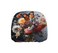 WZYWHJ Butterfly on a Bouquet Picture Seat Head Pillowcase Car Truck General Motors Parts Protective Cover one Pack