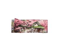 WZYWHJ Café Cherry Blossom Printed baby bow headbands and elastic soft hair accessories for newborns and girls