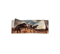WZYWHJ Camels in the desert Printing baby bow headbands and elastic soft hair accessories for newborns and girls