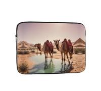 WZYWHJ Camels in The Oasis Printing Shockproof Portable Laptop Sleeve Case 10 inch for Men and Women Business Travel, School, Office Daily Use