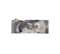 WZYWHJ canada lynx Printing baby bow headbands and elastic soft hair accessories for newborns and girls