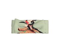 WZYWHJ Cartoon anime woodpecker Printing baby bow headbands and elastic soft hair accessories for newborns and girls