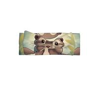 WZYWHJ Cartoon cute otter Printing baby bow headbands and elastic soft hair accessories for newborns and girls