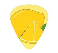 Wzywhj Cartoon Lemon Pattern Guitar Pick Easy Grip Uke Picks For Your Bass, Ukulele, Acoustic And Electric Guitar，12 Piece