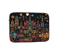 WZYWHJ Castle and Starry Sky at Night Picture Shockproof Portable Laptop Sleeve Case 15 inch for Men and Women Business Travel, School, Office Daily Use