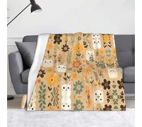 WZYWHJ Cat in The Bush Printing Blankets Throws - Lightweight Warm Comfortable Soft Durable Home Practical Rest Outdoor