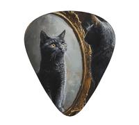 Wzywhj Cat In The Mirror Printing Guitar Plectrum Easy Grip Uke Picks Holdingï¼Œ Ukulele, Acoustic And Electric Guitarï¼Œ12 Piece
