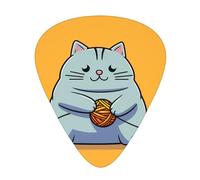 Wzywhj Cat Playing With Ball Of String Printing Guitar Plectrum Easy Grip Uke Picks Holdingï¼Œ Ukulele, Acoustic And Electric Guitarï¼Œ12 Piece