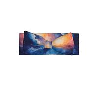 WZYWHJ Celestial Watercolor prints baby bow headbands and elastic soft hair accessories for newborns and girls