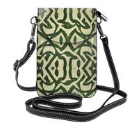 WZYWHJ Celtic knot printing Women's leather phone bag crossbody package with adjustable shoulder strap