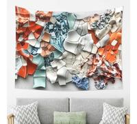 WZYWHJ Ceramic pixel fragments printing Wall decoration tapestry suitable for bedroom and living room decoration arras 80x60in