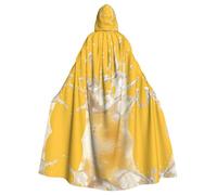 WZYWHJ Cheese Sprinkles Pattern aldult Quality Cosplay Poncho Hooded Cloak for men and women Halloween