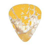 Wzywhj Cheese Sprinkles Pattern Guitar Pick Easy Grip Uke Picks For Your Bass, Ukulele, Acoustic And Electric Guitar,12 Piece