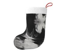 WZYWHJ Christmas Decoration Stocking - Premium Quality Festive Holiday Decor Monochrome Phantom Picture